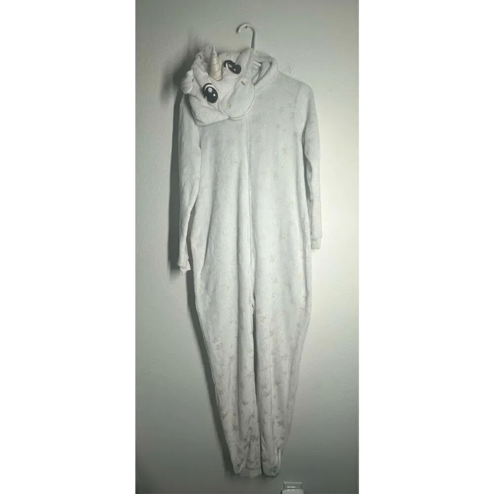 Secret Treasures Women's Fleece Unicorn One Piece Pajamas Size M
